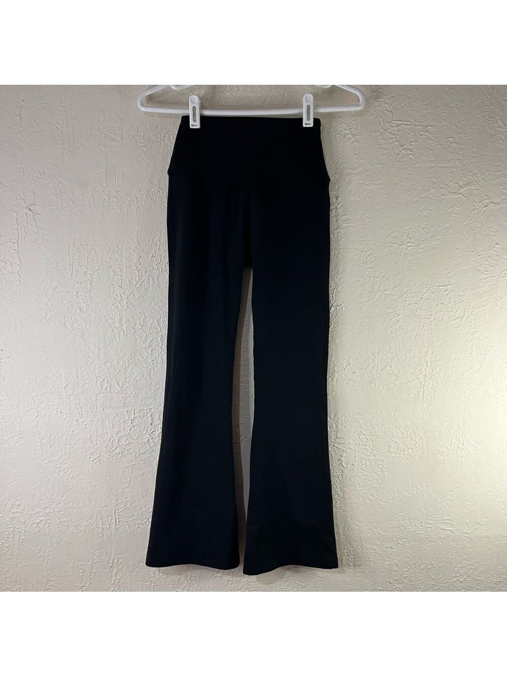 Year Of Ours x Bandier High Waist Cropped Flare Leggings in Black